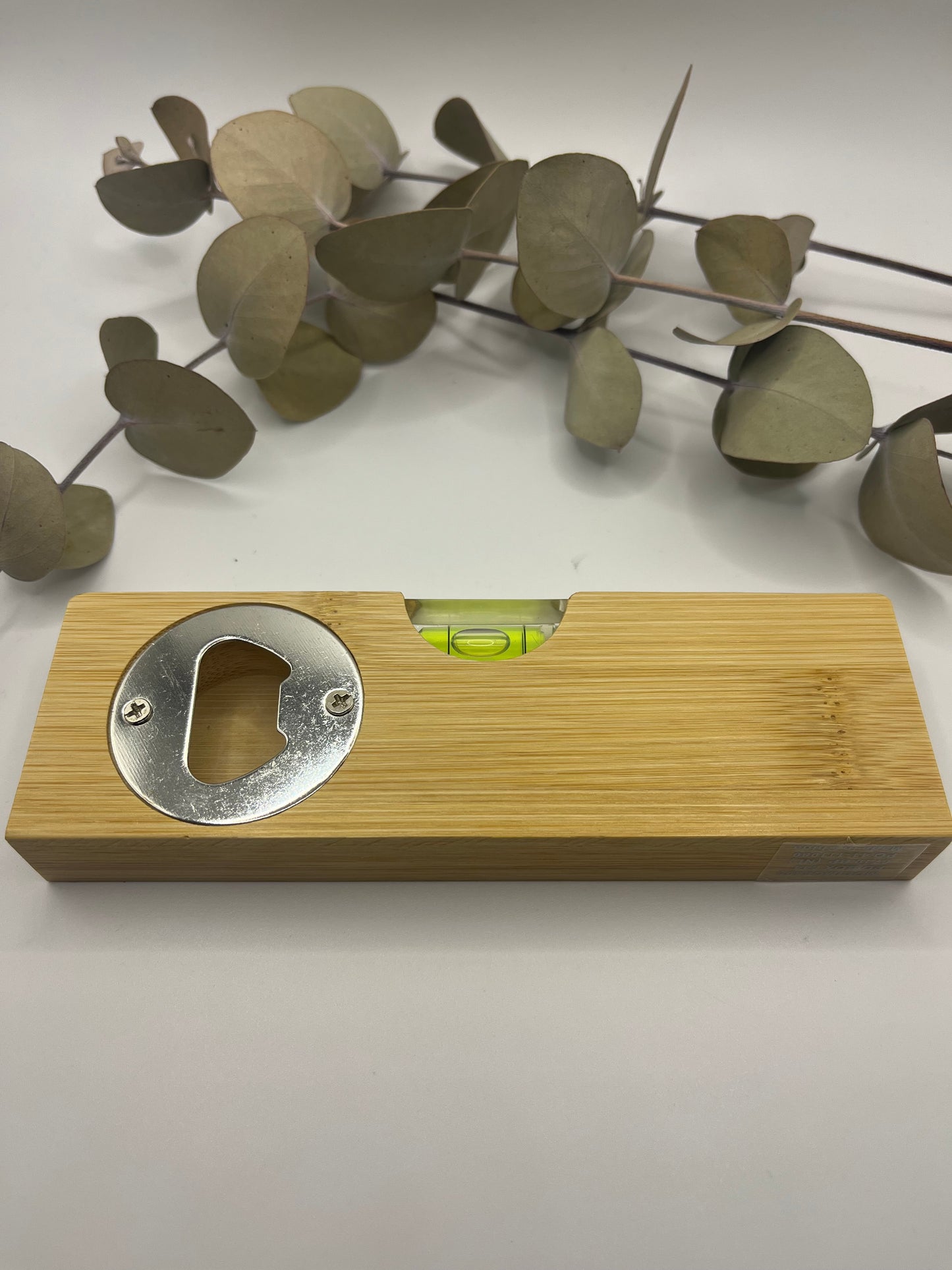 Personalisierte Wasserwaage mit Flaschenöffner