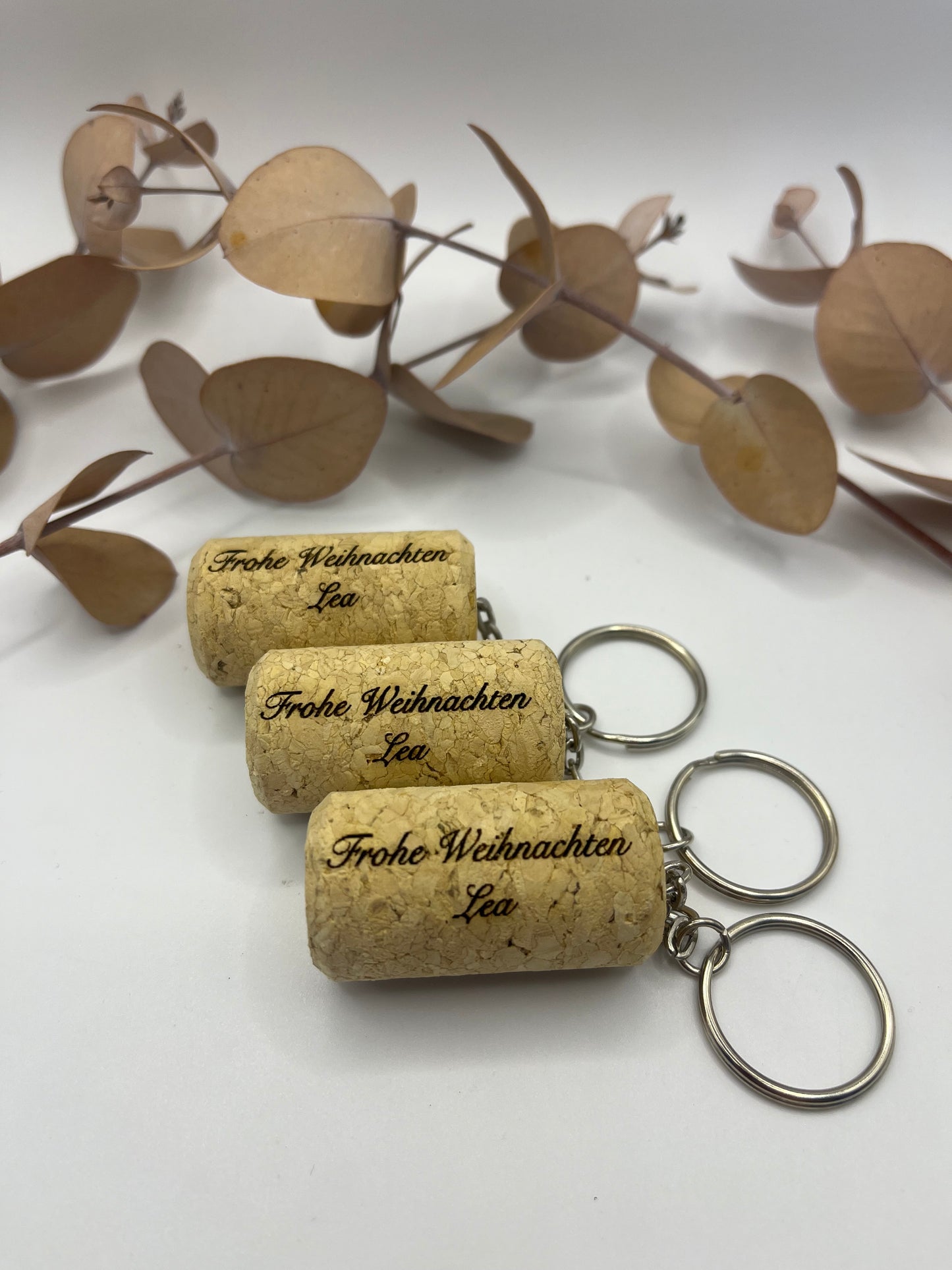 Personalisierter Korken als Schlüsselanhänger