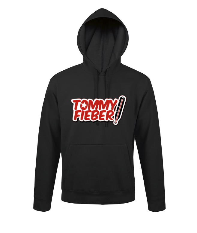 Tommy Fieber Hoodie Schwarz