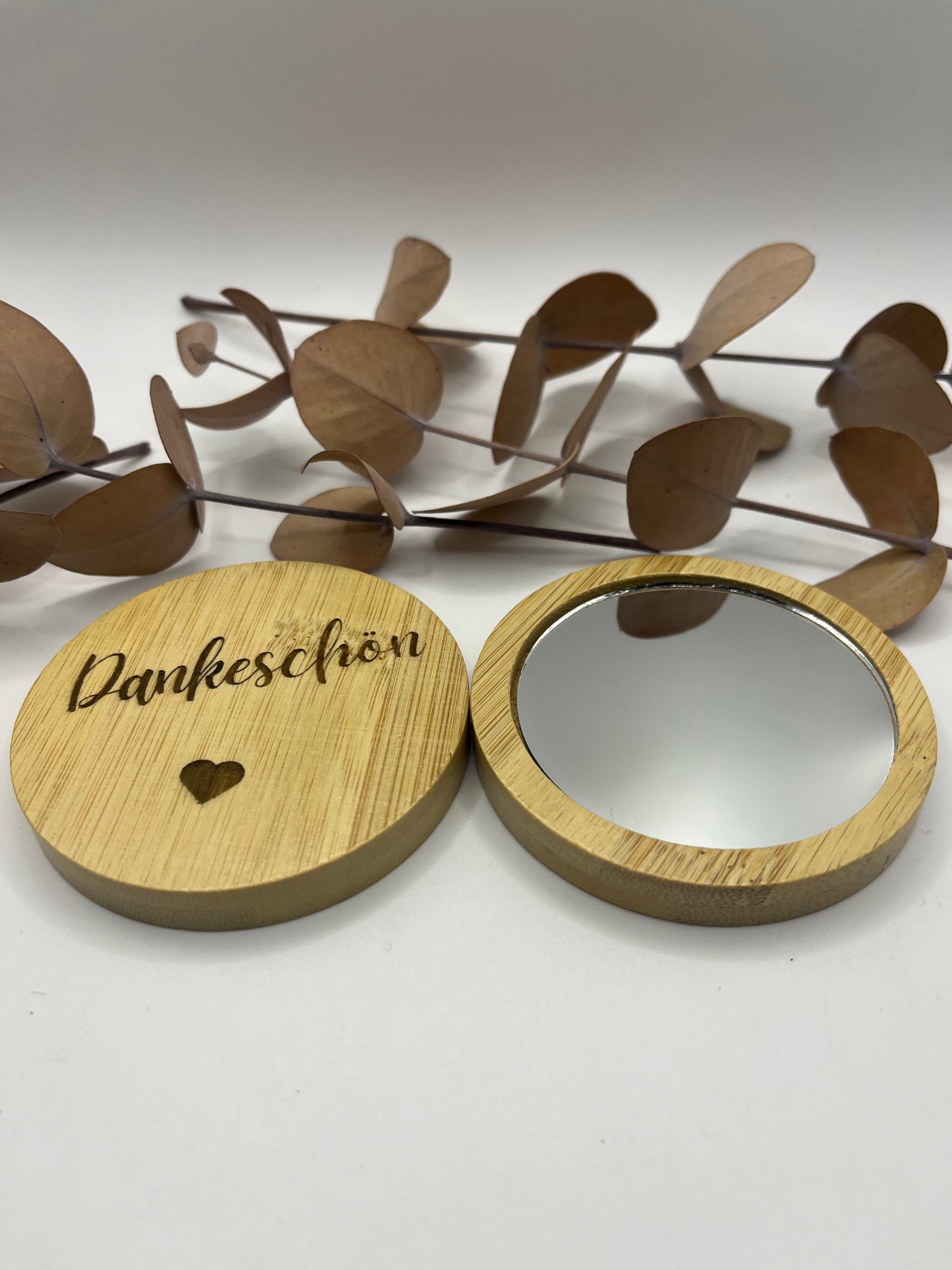 Bambus Taschenspiegel