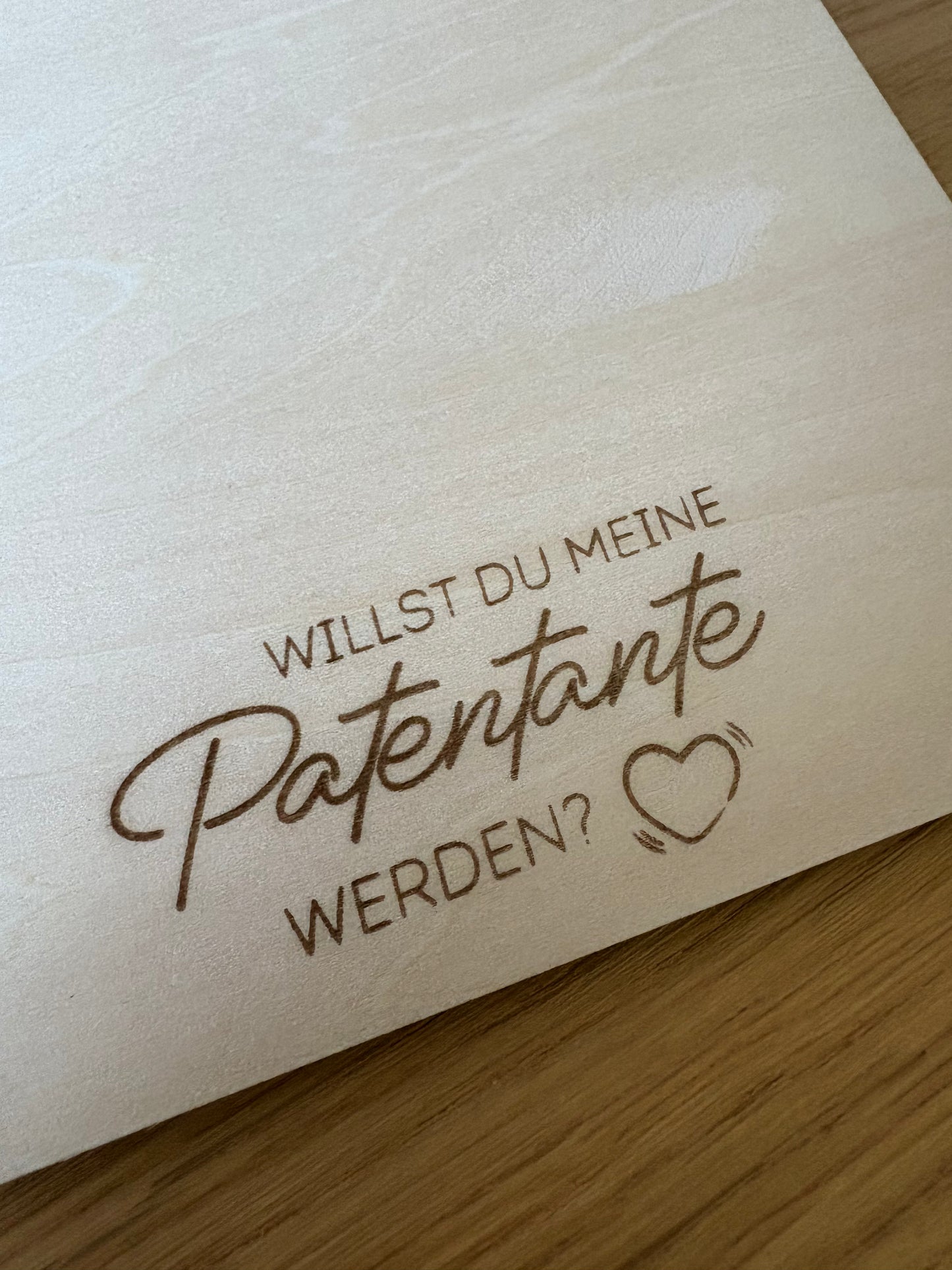 Holzkarte willst du
