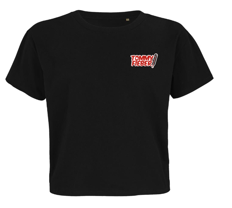 Oversize Shirt Tommy Fieber Schwarz