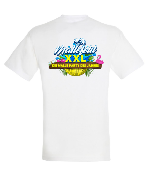 Mallefeld XXL Festival T-Shirt Weiß