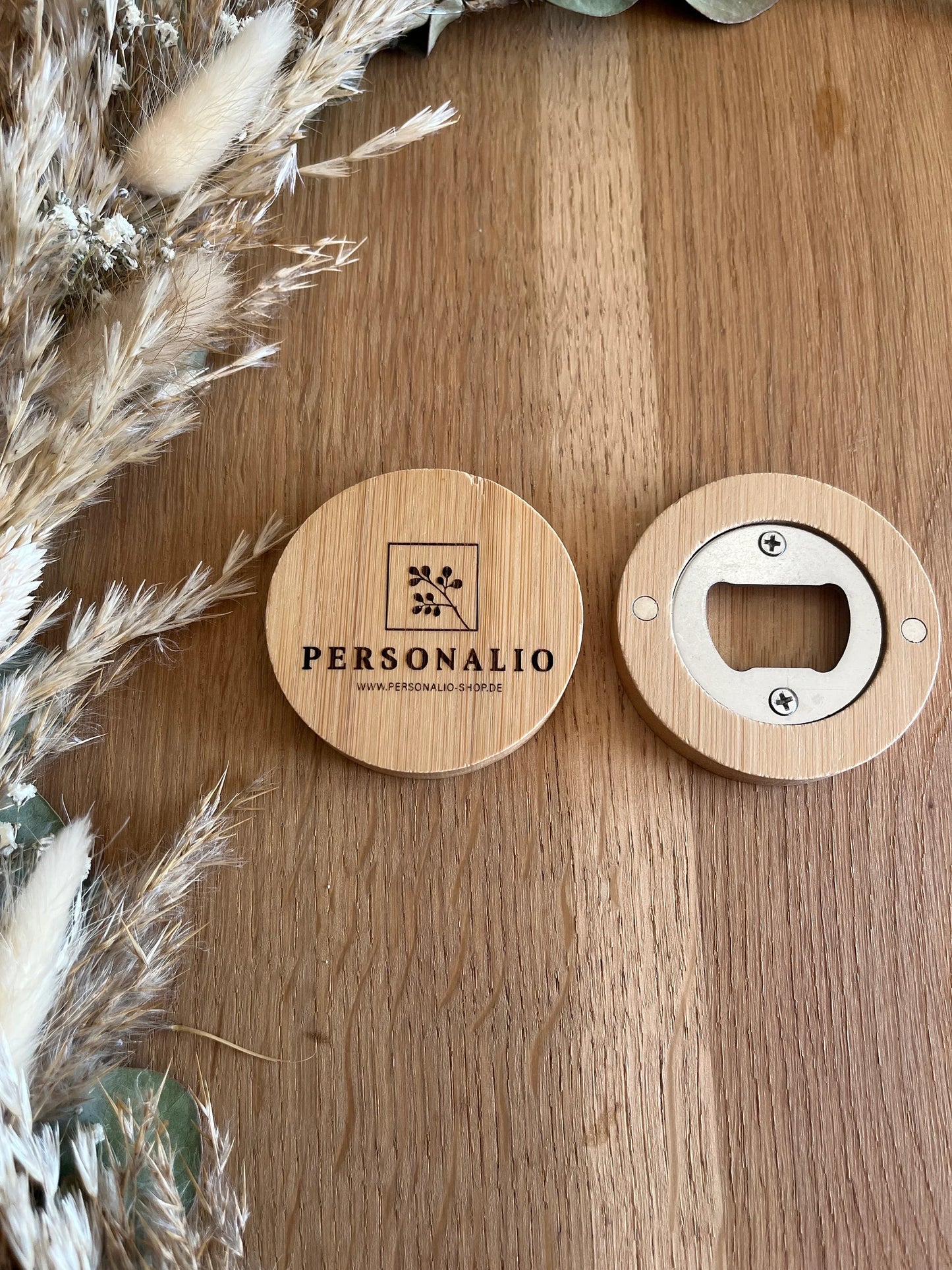 Personalisierter Bambus Flaschenöffner