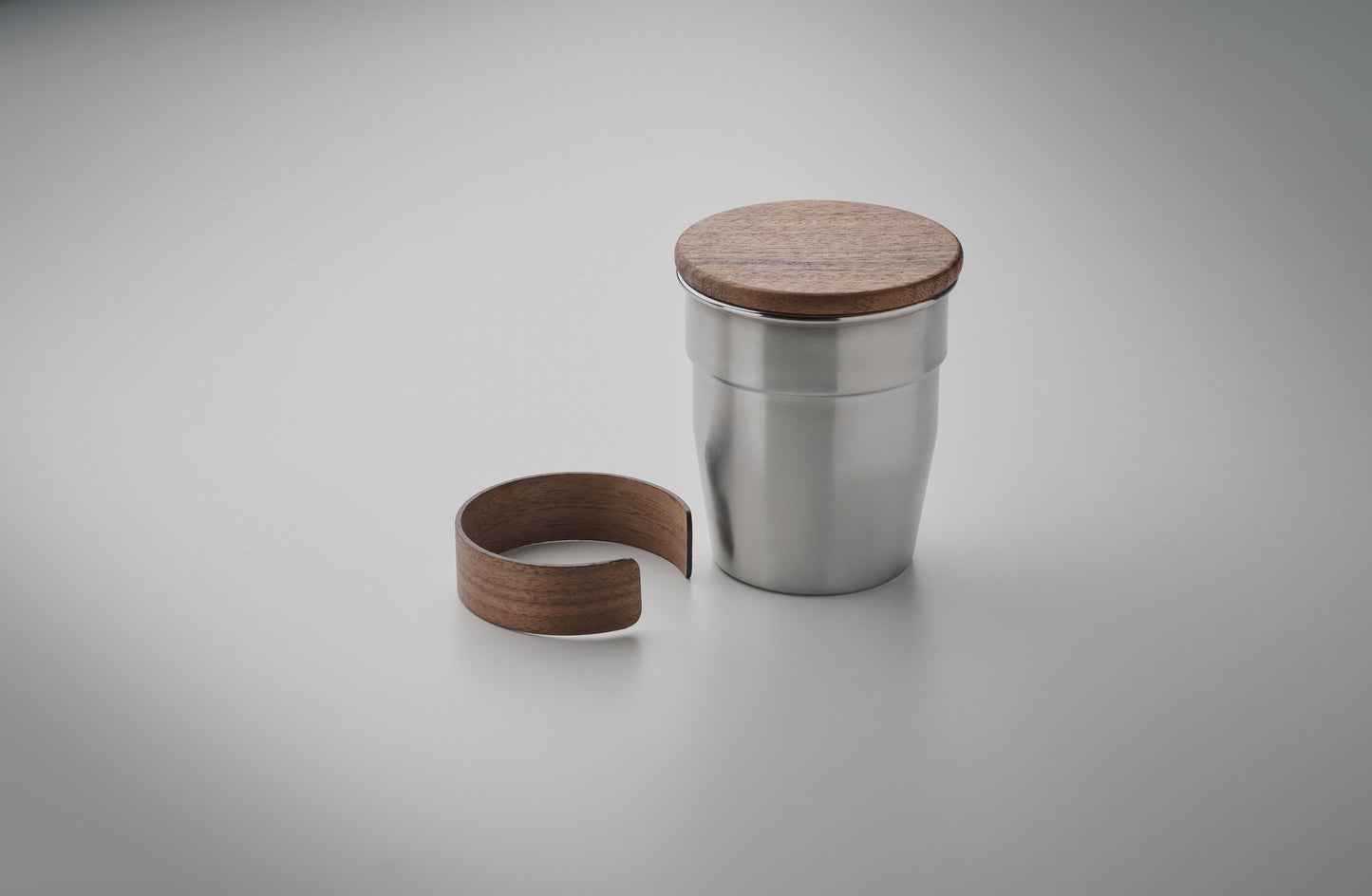 Einwandiger Becher aus recyceltem Edelstahl (90 % recycelter Edelstahl und 10 %