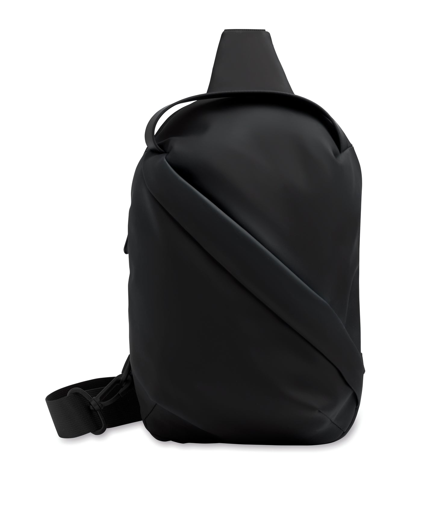 Crossbody Tasche aus weichem PU. Großes Hauptfach und Fronttasche mit Reißverschluss. Gepolsterte