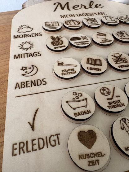 Personalisierter Tagesplan für Kinder