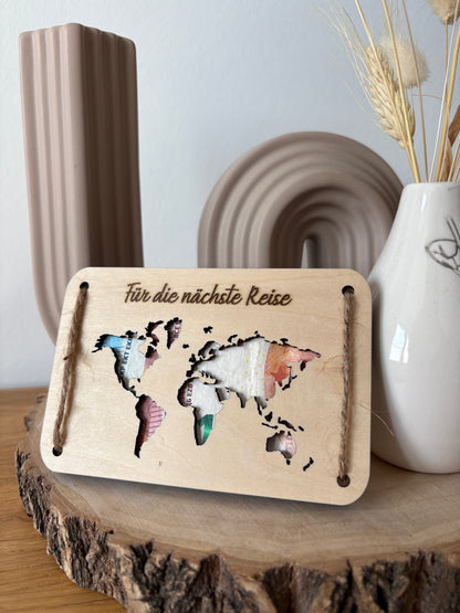 Geschenkkarte "Weltkarte"