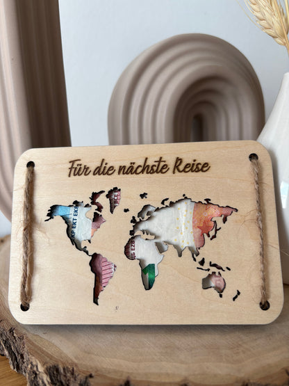 Geschenkkarte "Weltkarte"