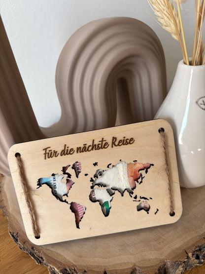 Geschenkkarte "Weltkarte"