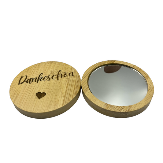 Bambus Taschenspiegel