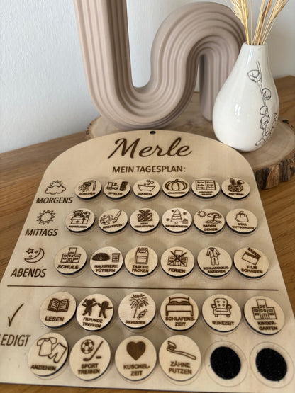 Personalisierter Tagesplan für Kinder