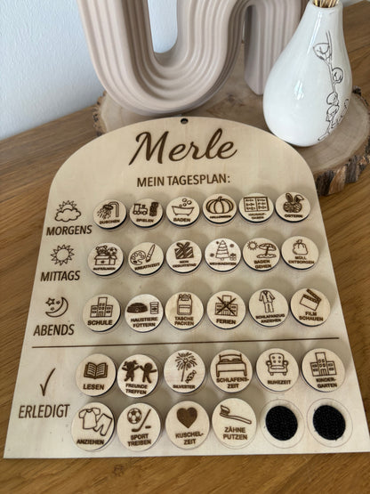 Personalisierter Tagesplan für Kinder