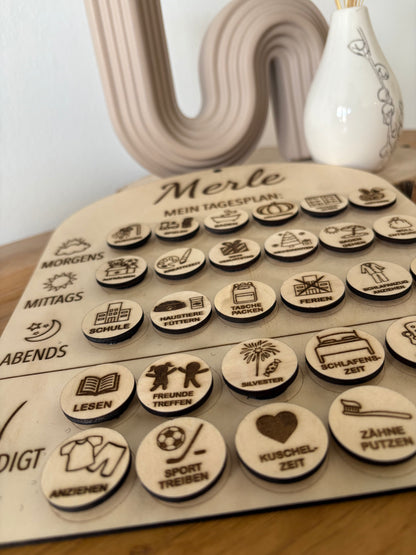 Personalisierter Tagesplan für Kinder