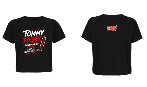 Tommy Fieber Premium Shirt Oversize Schwarz