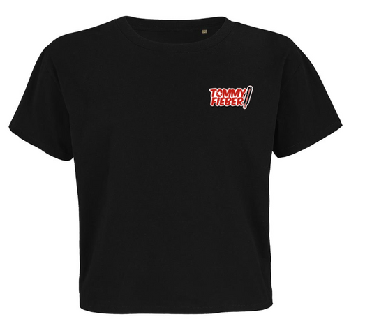 Oversize Shirt Tommy Fieber Schwarz