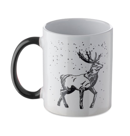 Becher aus Keramik mit saisonalem Dekor. Inkl. passender Geschenkkarton. Füllmenge: 300 ml.