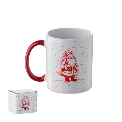 Becher aus Keramik mit saisonalem Dekor. Inkl. passender Geschenkkarton. Füllmenge: 300 ml.