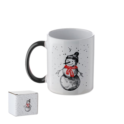 Becher aus Keramik mit saisonalem Dekor. Inkl. passender Geschenkkarton. Füllmenge: 300 ml.
