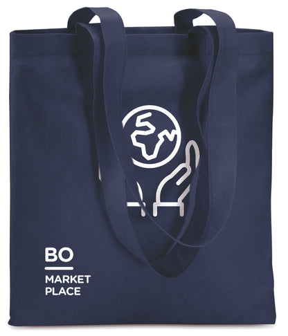 Non Woven Shopper mit langen Tragegriffen. 80 g/m².