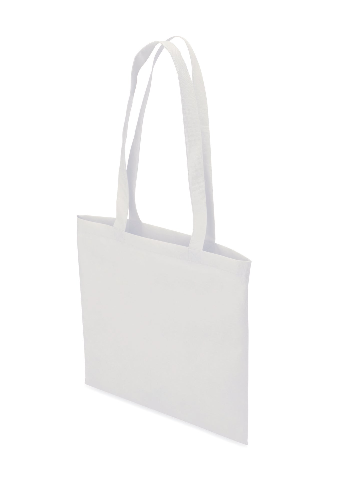 Non Woven Shopper mit langen Tragegriffen. 80 g/m².