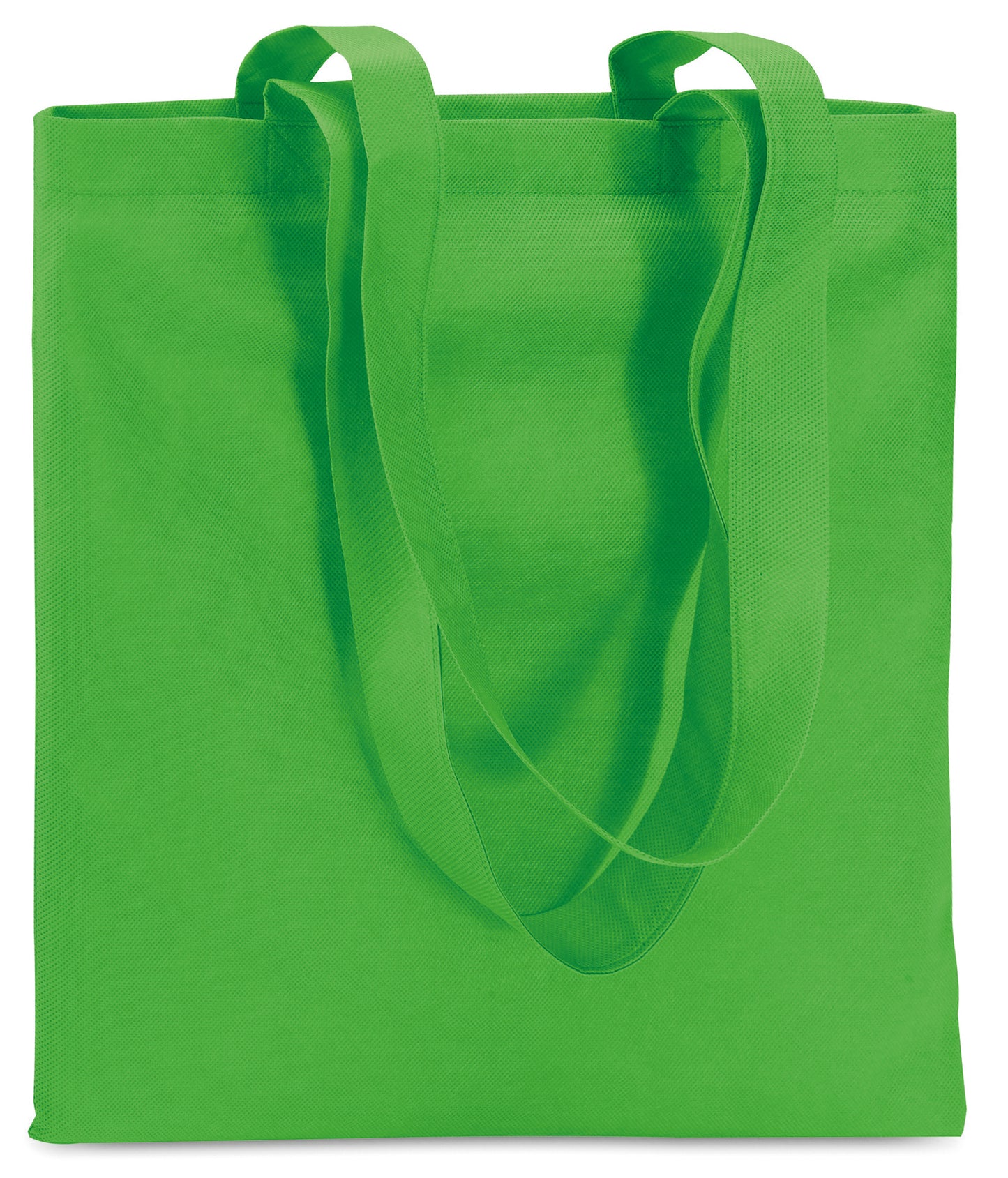 Non Woven Shopper mit langen Tragegriffen. 80 g/m².