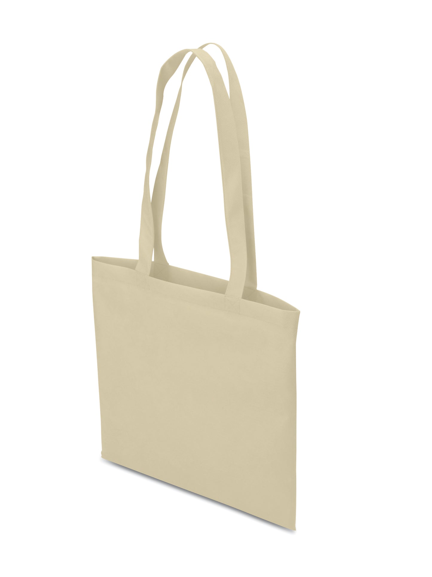 Non Woven Shopper mit langen Tragegriffen. 80 g/m².