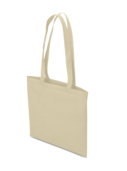 Non Woven Shopper mit langen Tragegriffen. 80 g/m².