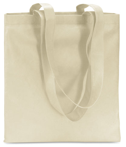 Non Woven Shopper mit langen Tragegriffen. 80 g/m².