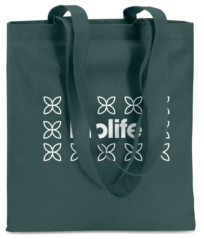 Non Woven Shopper mit langen Tragegriffen. 80 g/m².