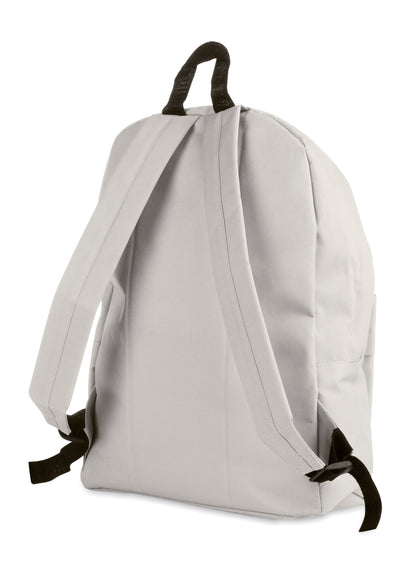 Rucksack mit Fronttasche und Reißverschluss. 600D Polyester