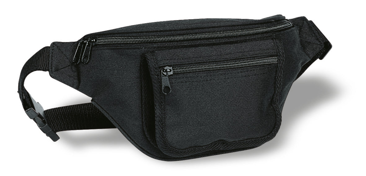 Gürteltasche mit extra Fächern für Kreditkarten und Stifte. 600D Polyester.