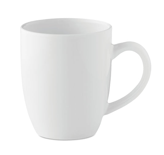 Kaffeebecher aus Keramik. Füllmenge: 300 ml. Nur Keramik-Transferdruck ist spülmaschinengeeignet. Verpackt in