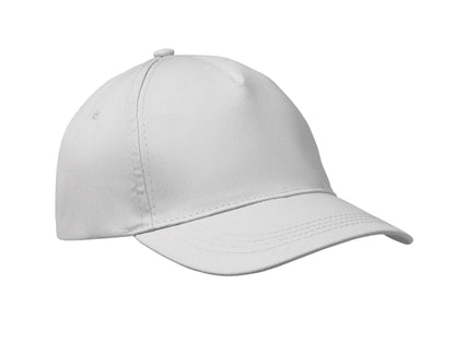 5-Panel-Baseball Cap aus Baumwolltwill 160 g/m² mit verstellbarem Klettverschluss. Größe 7 1/4.
