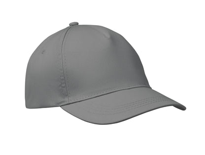 5-Panel-Baseball Cap aus Baumwolltwill 160 g/m² mit verstellbarem Klettverschluss. Größe 7 1/4.