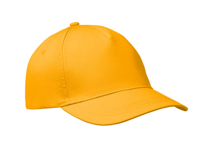 5-Panel-Baseball Cap aus Baumwolltwill 160 g/m² mit verstellbarem Klettverschluss. Größe 7 1/4.