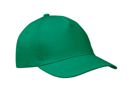 5-Panel-Baseball Cap aus Baumwolltwill 160 g/m² mit verstellbarem Klettverschluss. Größe 7 1/4.