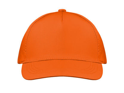 5-Panel-Baseball Cap aus Baumwolltwill 160 g/m² mit verstellbarem Klettverschluss. Größe 7 1/4.