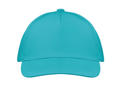 5-Panel-Baseball Cap aus Baumwolltwill 160 g/m² mit verstellbarem Klettverschluss. Größe 7 1/4.