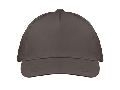 5-Panel-Baseball Cap aus Baumwolltwill 160 g/m² mit verstellbarem Klettverschluss. Größe 7 1/4.