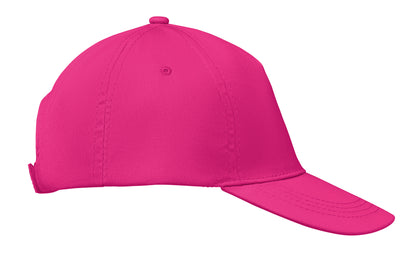 5-Panel-Baseball Cap aus Baumwolltwill 160 g/m² mit verstellbarem Klettverschluss. Größe 7 1/4.