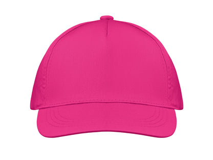 5-Panel-Baseball Cap aus Baumwolltwill 160 g/m² mit verstellbarem Klettverschluss. Größe 7 1/4.