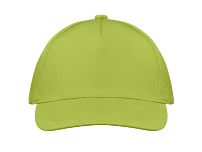 5-Panel-Baseball Cap aus Baumwolltwill 160 g/m² mit verstellbarem Klettverschluss. Größe 7 1/4.