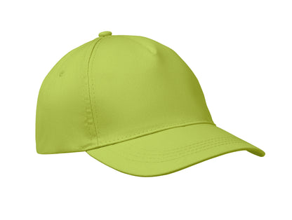 5-Panel-Baseball Cap aus Baumwolltwill 160 g/m² mit verstellbarem Klettverschluss. Größe 7 1/4.