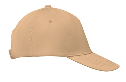 5-Panel-Baseball Cap aus Baumwolltwill 160 g/m² mit verstellbarem Klettverschluss. Größe 7 1/4.