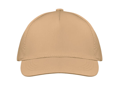 5-Panel-Baseball Cap aus Baumwolltwill 160 g/m² mit verstellbarem Klettverschluss. Größe 7 1/4.