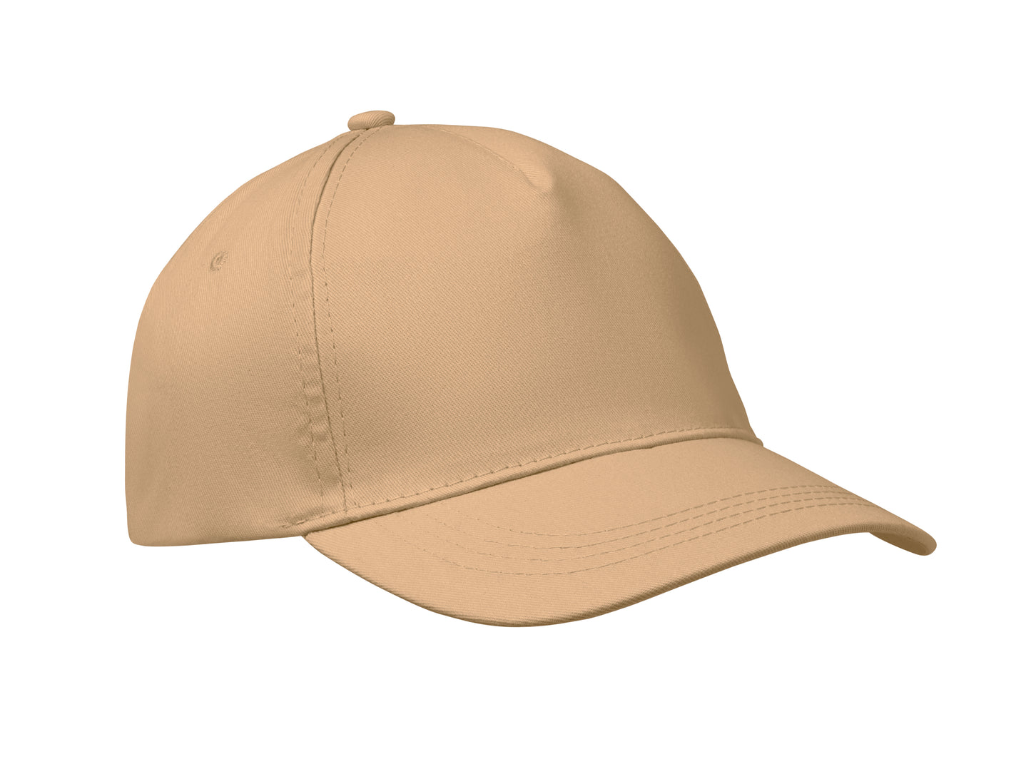 5-Panel-Baseball Cap aus Baumwolltwill 160 g/m² mit verstellbarem Klettverschluss. Größe 7 1/4.