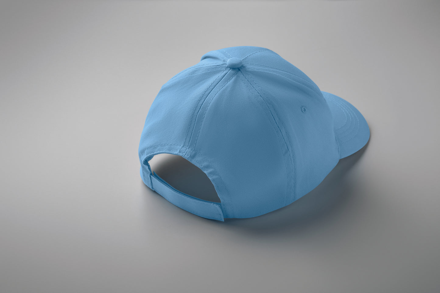 5-Panel-Baseball Cap aus Baumwolltwill 160 g/m² mit verstellbarem Klettverschluss. Größe 7 1/4.