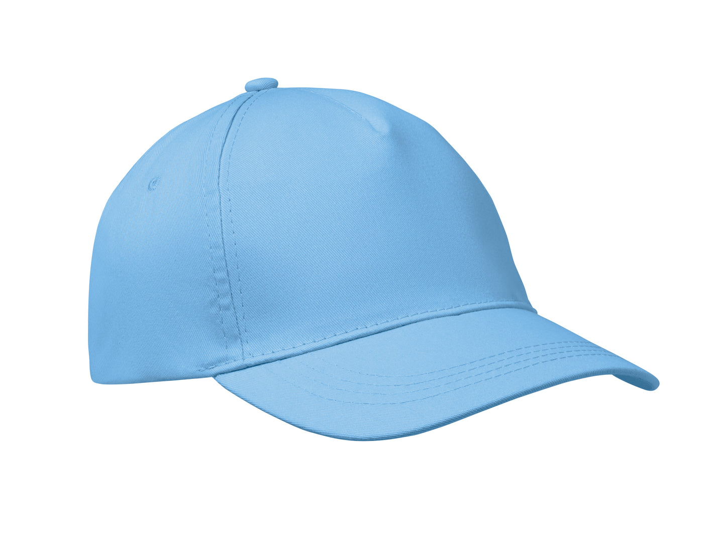5-Panel-Baseball Cap aus Baumwolltwill 160 g/m² mit verstellbarem Klettverschluss. Größe 7 1/4.