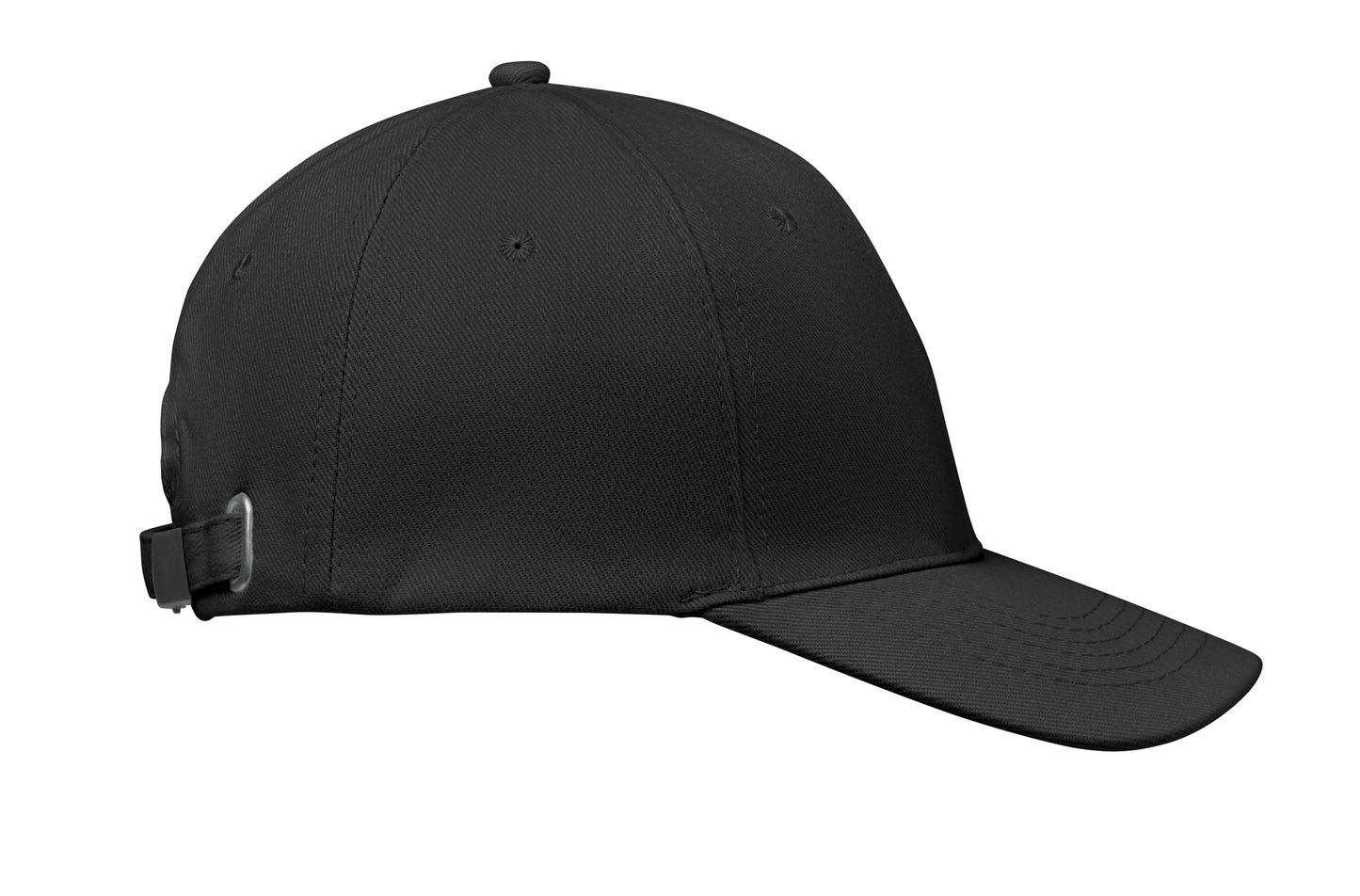 6-Panel-Baseball Cap aus gebürsteter Baumwolle 260 g/m² mit Schnalle aus Edelstahl. Größe